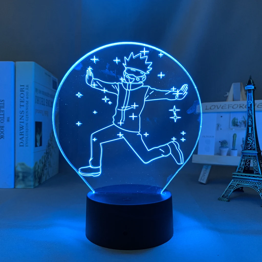 Anime Jujutsu Kaisen Led Lamp Satoru Gojo for Kid Bedroom Decor Nightlight Friend Birthday Gift Manga 3d Light | Освещение
