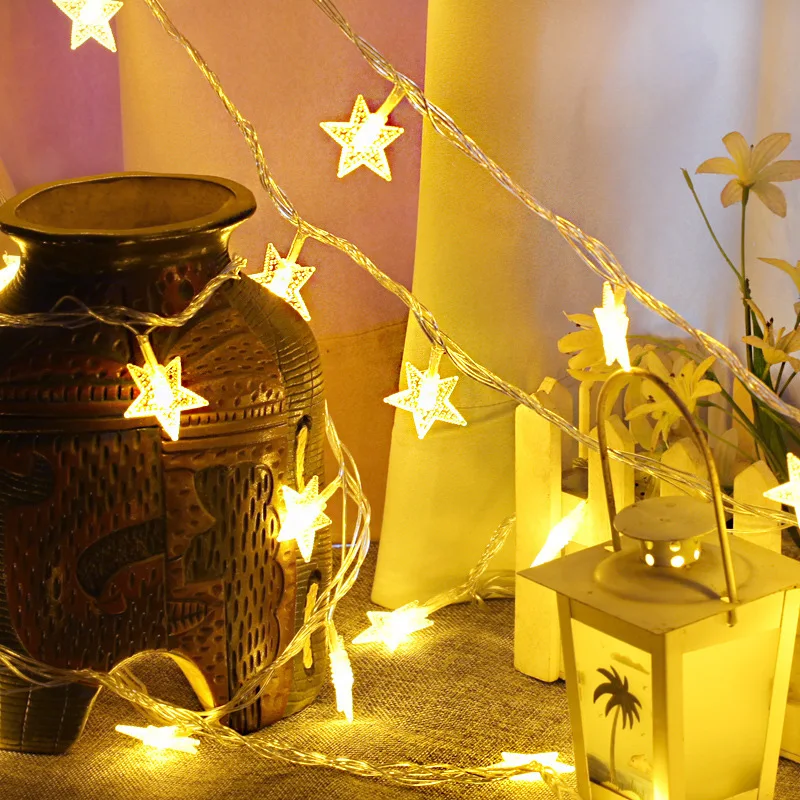 

1M-6M/10-40LEDs Star String Light Fairy Lights LED String Light For Holiday Wedding Party Christmas Decoration Battery/USB D40