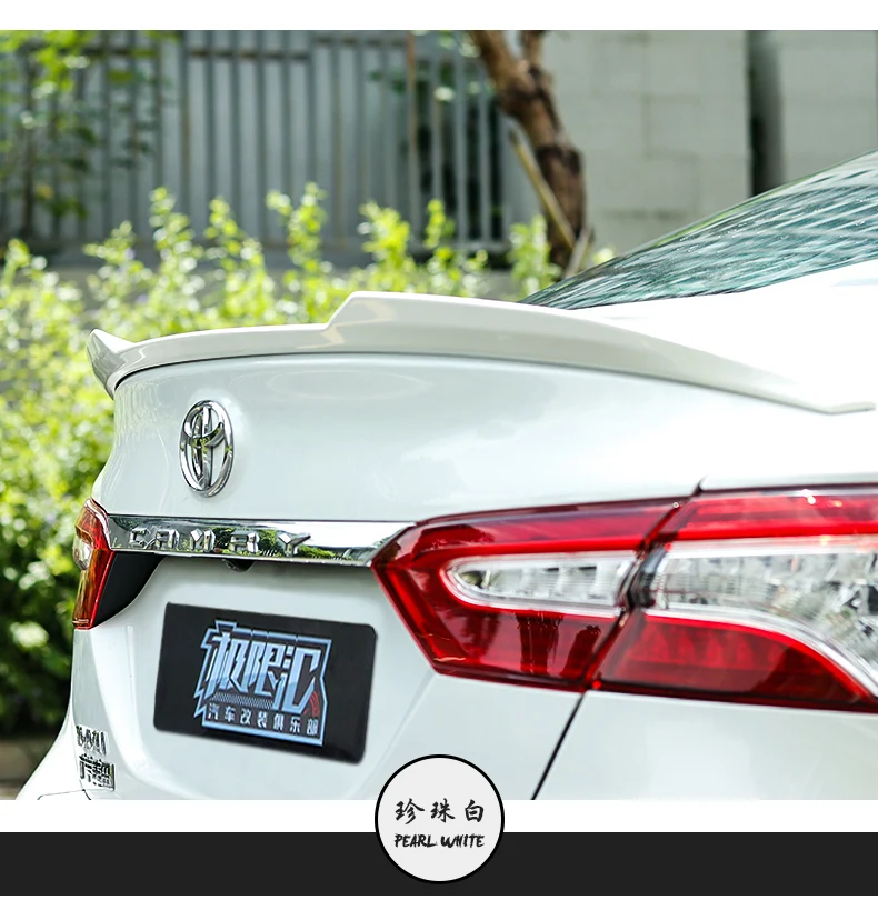 Дизайн для toyota Camry высокое качество и твердость ABS спойлер из материала праймер или DIY цветные краски camry спойлеры