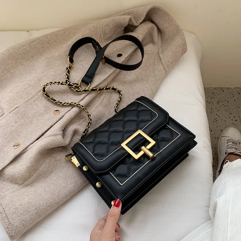 checkered messenger bag