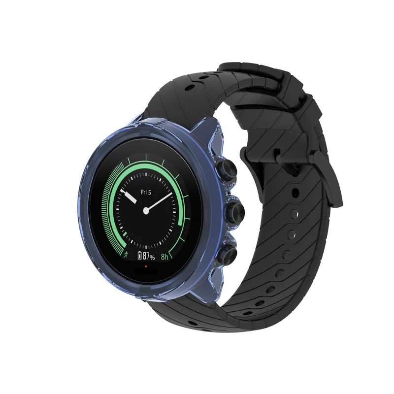 Clear TPU Frame Protector Watch Case Cover for Suunto9 / Suunto 9 Spartan Sport Wrist Hr Baro Smart Watch Band Protector Shell watch screen protector case,watch accessories,watch case,watch protective case,watch cover,watch protective cover,tpu protective case,bumper protective case