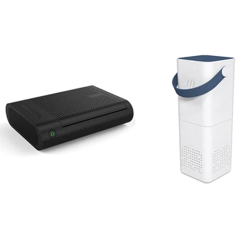 

Mini Car Air Purifier with HEPA Car Air Freshener Remove Black & RK-W30 Purifier Desktop Air Purifier (Blue)