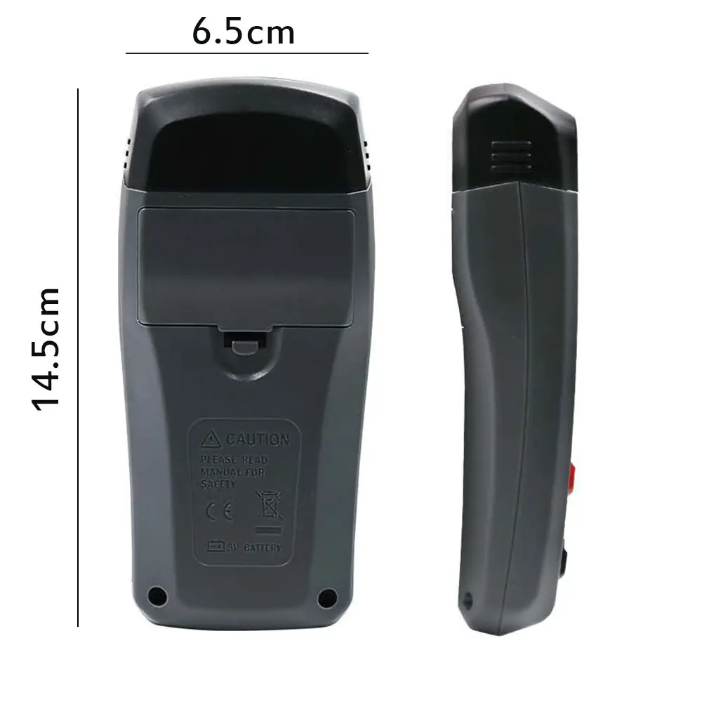 Grey Wooden Tester Humidity Measuring Instrument ABS LCD Instrumentation Moisture Meter Floor Wood Moisture Tester Durable