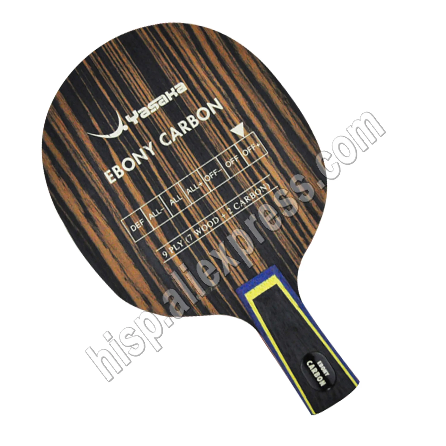 Original Yasaka Ebony Carbon Table Tennis Blade Fast Attack Carbon
