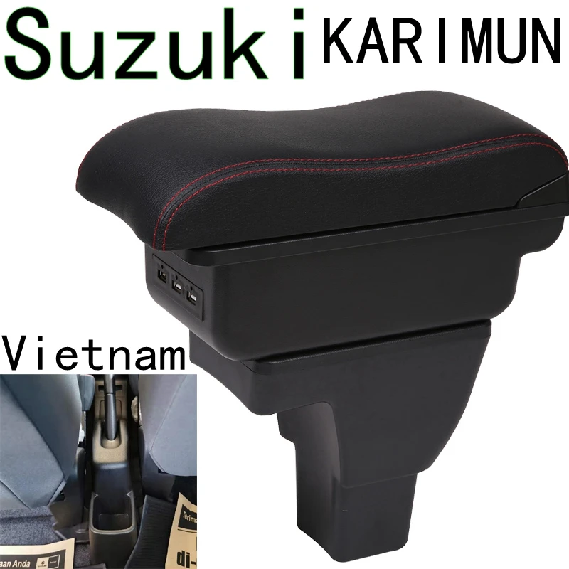 Для Suzuki KARIMUN автомобильный подлокотник коробка Suzuki центральный ящик для хранения модификация заряжаемый с USB
