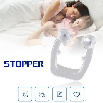 

2020 Portable Soft Health Silicone Anti Snoring Relieve Nasal Congestion Snoring Devices Ventilation Anti-snoring Nose Clip