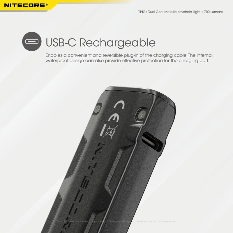 NITECORE TIP SE LED 700L Rechargeable Keychain Flashlight 23 NITECORE TIP SE Keychain Light