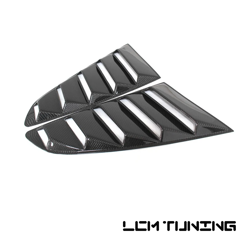 For Mustang 2015 2016 2017 Carbon Fiber Add On Style Side Window Quarter Scoop Louvers For Mustang 2015 2016 2017 Carbon Fiber Add On Style Side Window Quarter Scoop Louvers