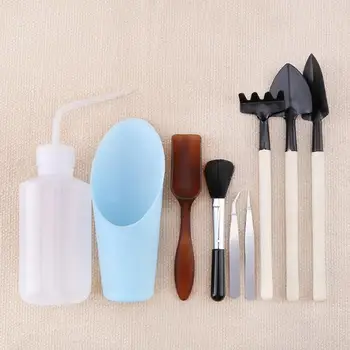 

Gardening Hand Tools 14 Pieces Plastic Pruning Watering Cleaning Transplanting Bonsai Plants Succulent Plants Light Loose Soil