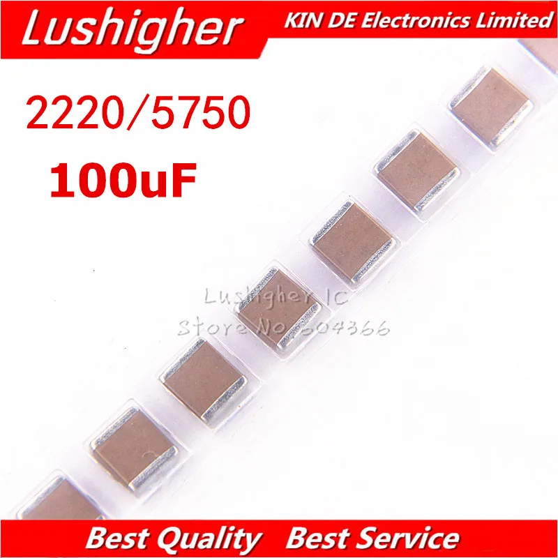 

5 шт., керамический конденсатор 2220 5750 мкФ 100 M 107 V 1KV X7R 1000 SMD