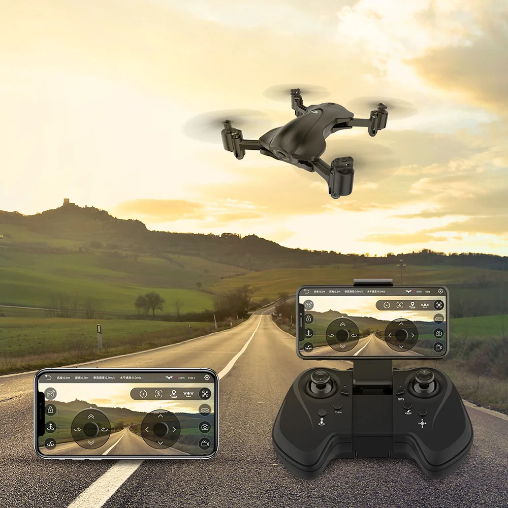 Складной GPS Квадрокоптер Holy Stone HS165 с разрешением 2K и HD камерой|Радиоуправляемые
