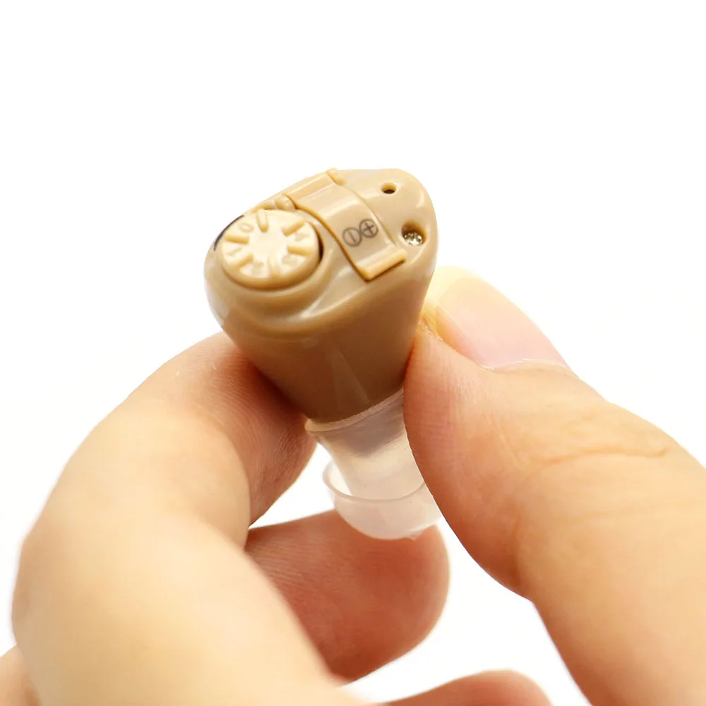 

K-82 Hearing Aid Battery Mini Invisible In Ear Digital Adjustable Sound Enhancement Earplugs Sound Amplifier Ear Care Tool