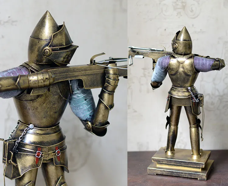 Humanoid кукла Римский бронированный солдат древнего европейского стиля самурайская железная художественная модель декоративные украшения для ретро ремесла подарок