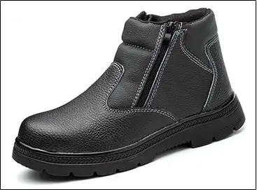 Мужские дышащие защитные ботинки большого размера рабочая обувь со стальным носком сварочные защитные ботинки рабочие ботинки из мягкой кожи - Цвет: picture color