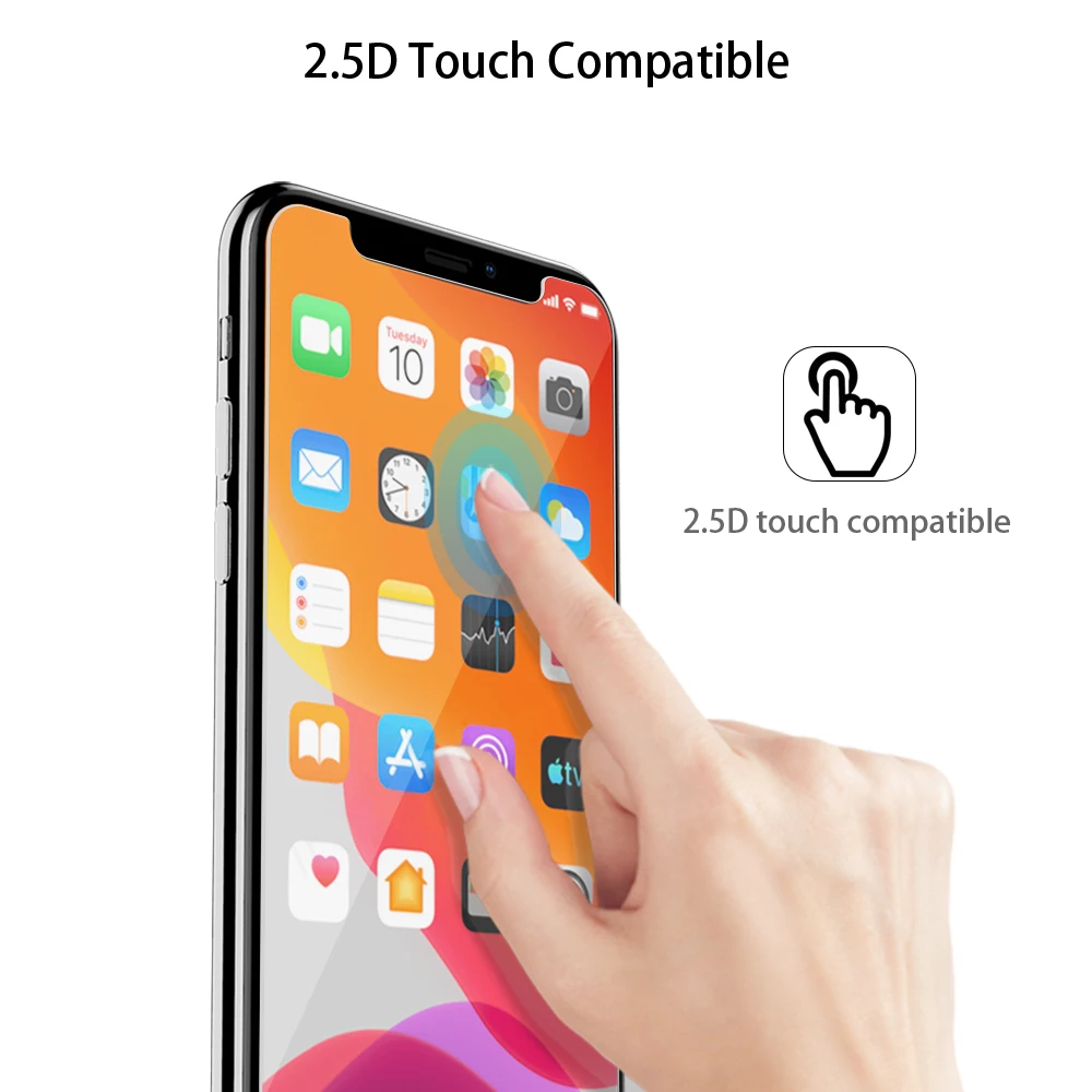 3 шт Защитная пленка для экрана телефона для iPhone 11 6,1, закаленное стекло 9 H, Защитная пленка для iPhone 11 Pro MAX 5,8 6,5, Защитная пленка для экрана