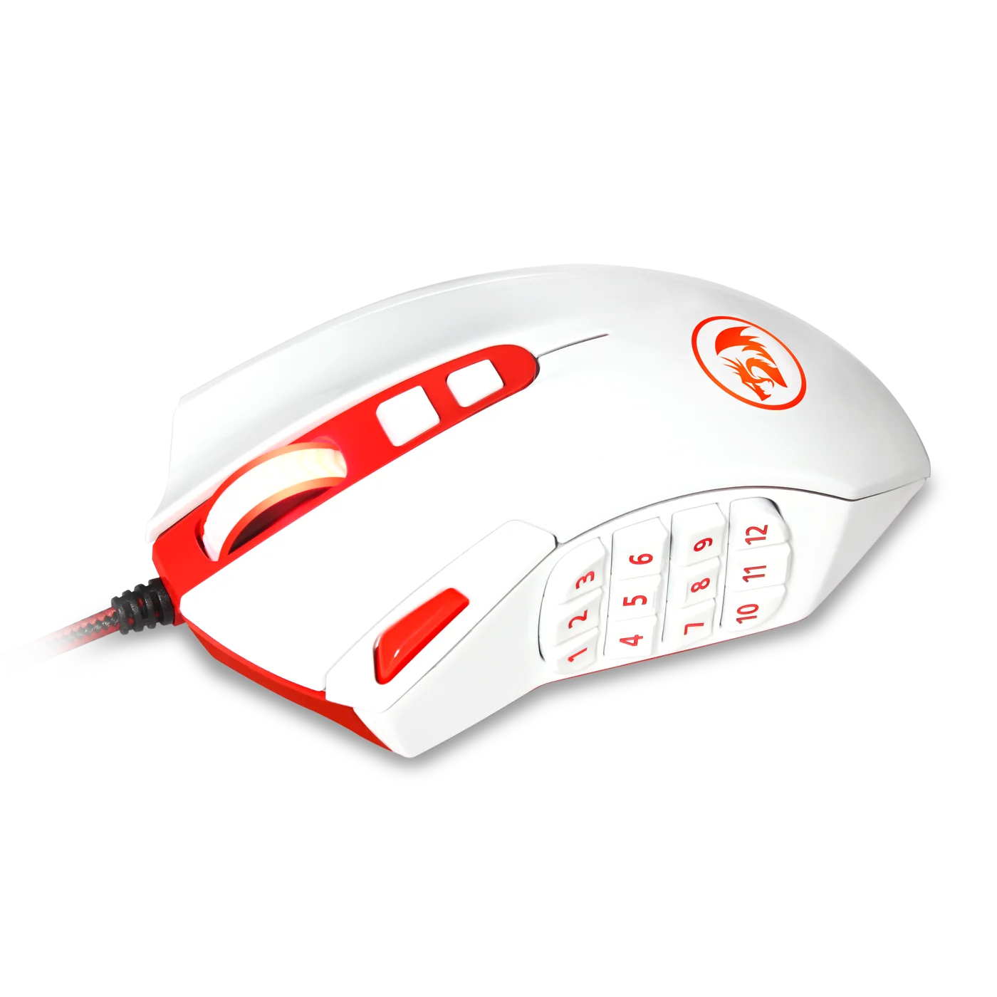 

Redragon M901 Perdition Wired Gaming Mouse MMO Mice 24000 DPI 18 Programmable Buttons Weight Tuning for Windows PC Gamer