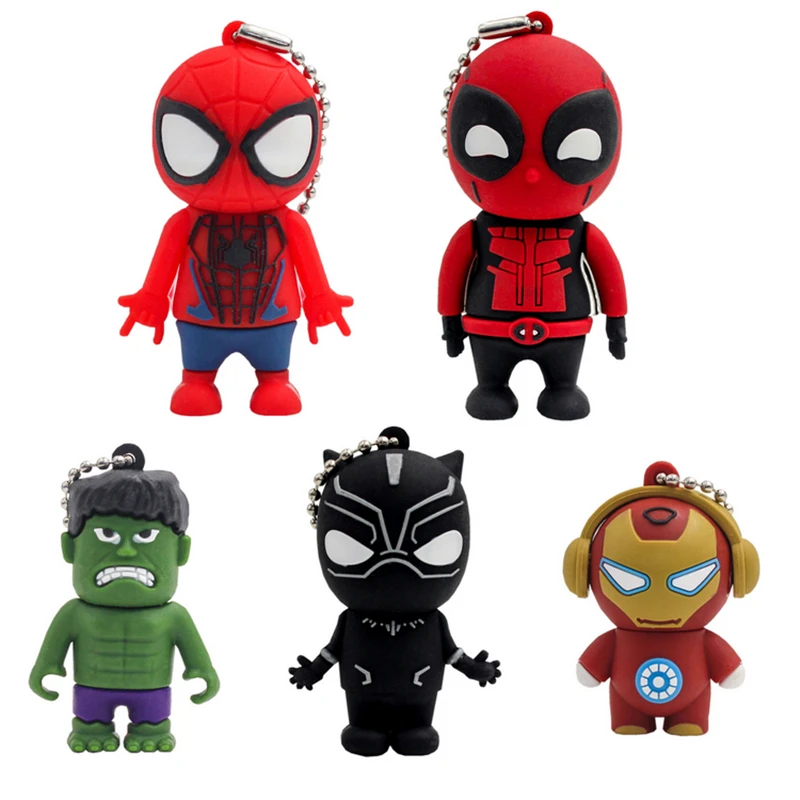 Legend Doll, флеш-накопитель USB 3,0, Черная пантера, флеш-накопитель, 256 ГБ, 64 ГБ, 128 ГБ, Дэдпул/Человек-паук, USB флеш-накопитель, 32 ГБ памяти, флешка