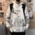 плюс размер Летняя одежда толстовка женщины негабаритные harajuku толстовка корейский стиль уличная одежда топы печати Пуловеры с длинным рукавом