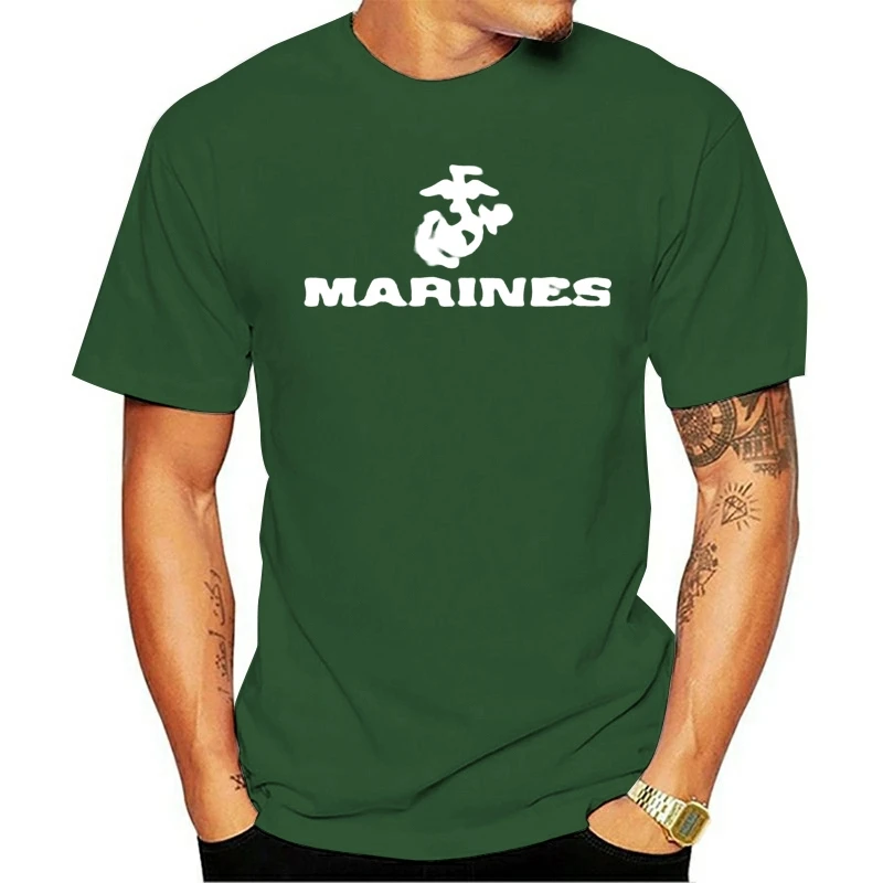 Брендовые мужские модные летние футболки с эмблемой Usmc First In Last Out изображением
