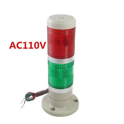 

AC110V Red Green Signal Industrial Tower Warning Lamp Stack Light Alarm Apparatu