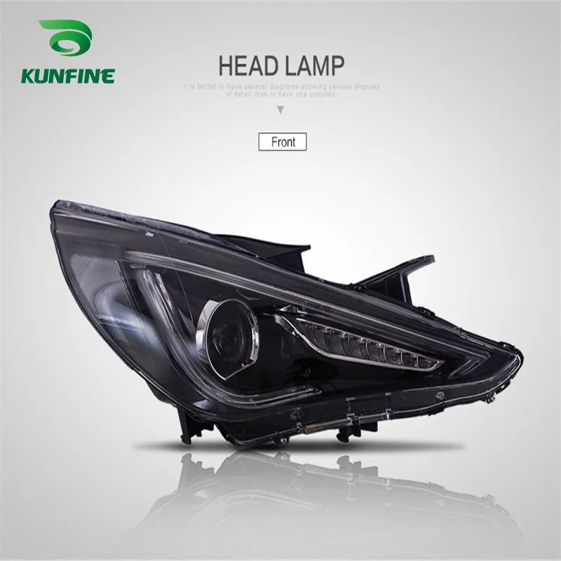 KUNFINE Car Styling Headlight Assembly For Hyundai Sonata 2011-2014 LED Head Lamp Tuning Light Parts Plug And Play | Автомобили и