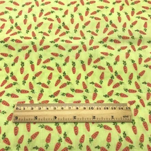 50*145 см, Полиэстер, Хлопок, ткань с принтом кролика и морковки для шитья, сделай сам, лоскутное шитье, сумки для детской одежды, 1Yc9132