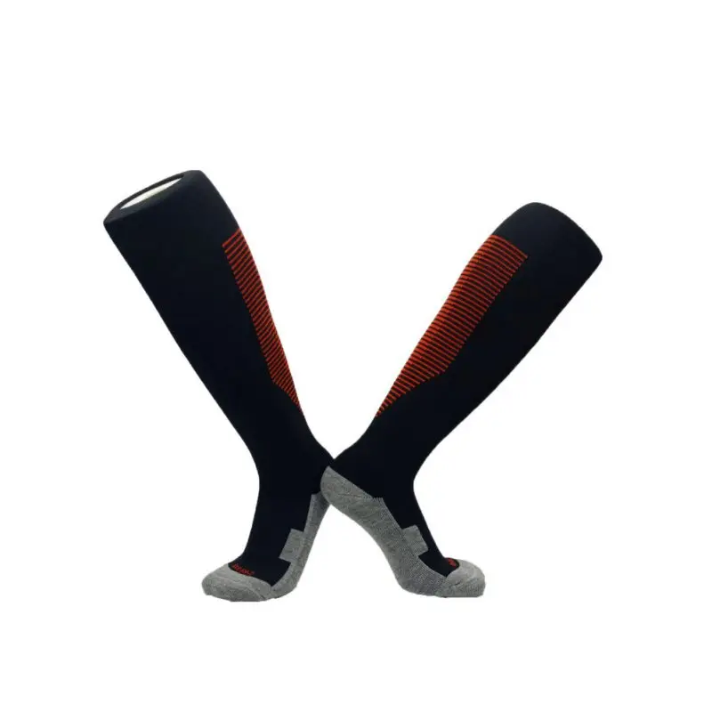 Зимние спортивные носки для катания на лыжах для мужчин и женщин, термоноски для катания на лыжах, длинные носки для занятий велоспортом, бега, футбола - Цвет: BR