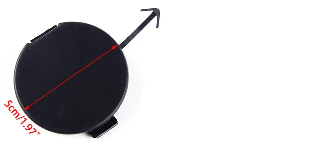 Cache Crochet De Remorquage Pour Mitsubishi Lancer 2008-2015 – Bouchon Pare-chocs Avant/arrière, Noir Non Apprêté