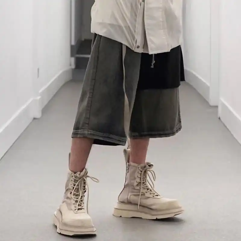 mens work boots with shorts