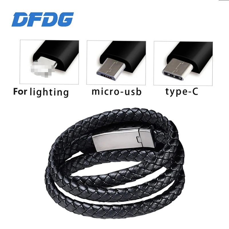 

Travel Fast USB Phone Chargers Bracelet Charger Data Charging Cable Sync Cord for IPhone 7 6s Bracelet Men Steel Magnetic Clasp