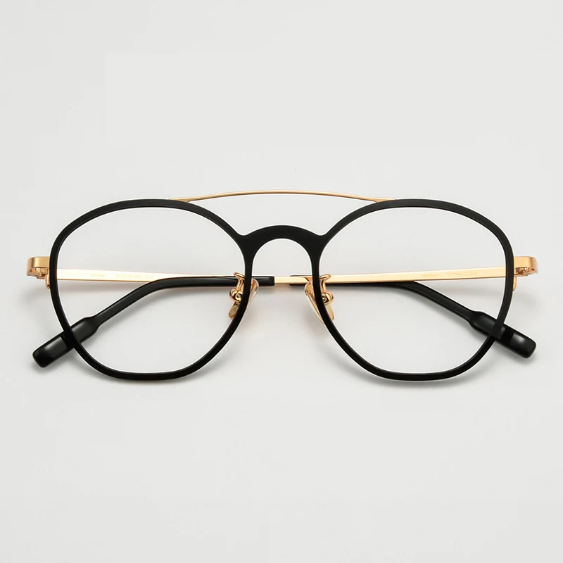 

Titanium Glasses Frame Women Men Vintage Irregular Pink Eyeglasses Optical Myopia Spectacle Frames Presccription Eyewear Oculos