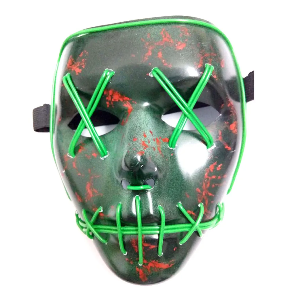 Хэллоуин маска светодиодный Maske светильник Вечерние Маски ПВХ лицевая маска в виде кошки