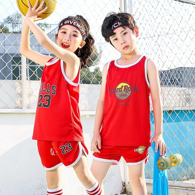 Baby Outfits Boys Girls Basketball Clothes Children Sleeveless Set Cotton  NO.23 Vest + Shorts Cute Summer Sport Costume Kids - AliExpress