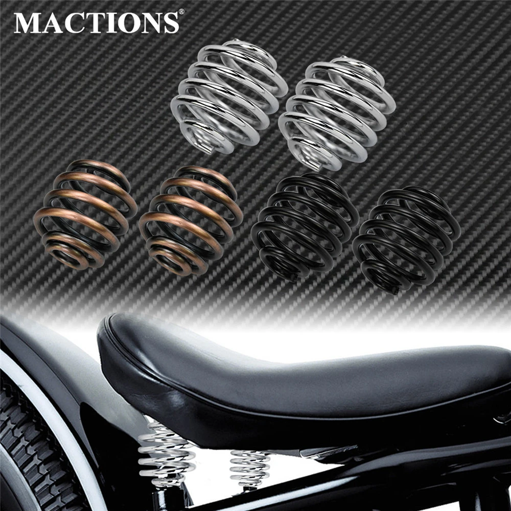 Kit de montaje de resorte para asiento individual de motocicleta, accesorio de bronce/Negro/cromo para Chopper, Custom Old School, Sportster XL| | - AliExpress
