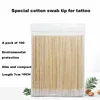 Disposable Cotton Swab Lint Free Micro Brushes Wood Cotton Buds Swabs Ear Clean Stick Eyelash Extension Glue Removing Tool 3