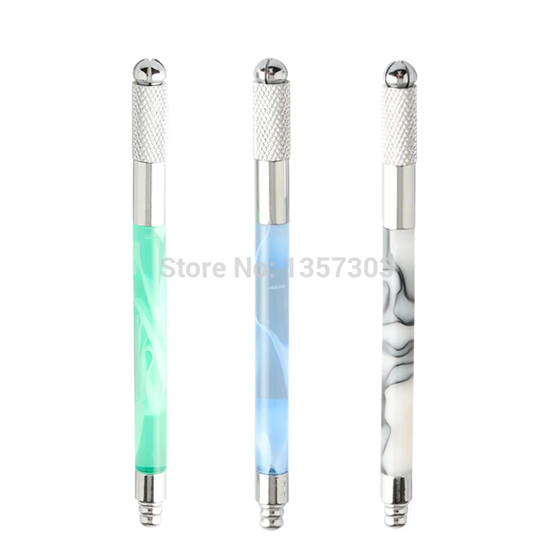 2016 New Two function manual pen permanent makeup tattoo microblading with 2pcs 3R fog Needles | Красота и здоровье