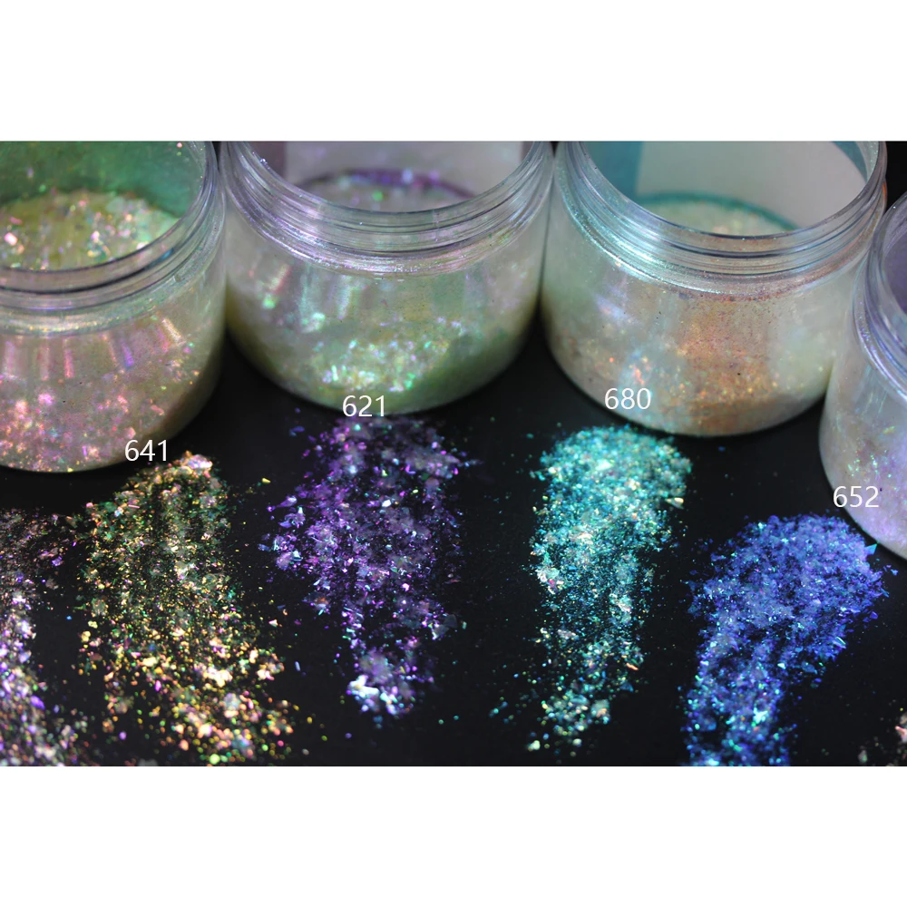 0.2 G/barattolo Aurora Chrome Unicorn Pigmento Per Unghie - Foto 9