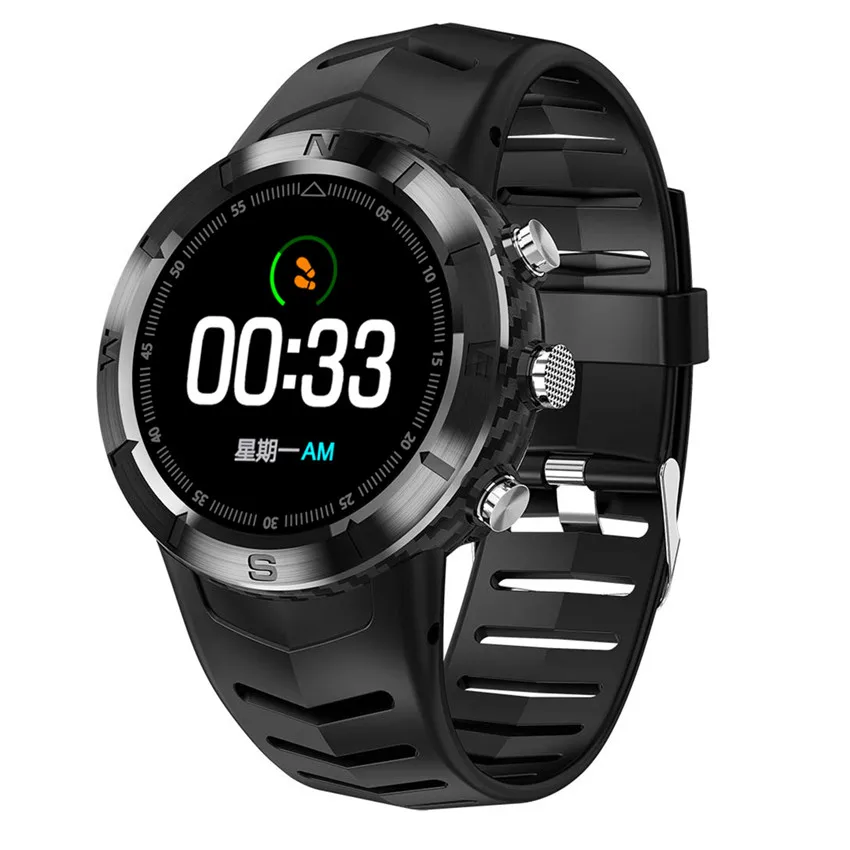 DT08 круглый сенсорный экран спортивные Смарт часы HRV обнаружения IP67 водонепроницаемый монитор сердечного ритма Smartwatch для мужчин на открытом воздухе - Цвет: Черный