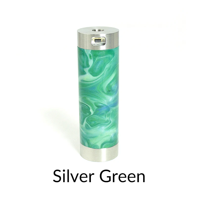 SiIver Green Volcanee SXK TAKIT Mini V2 механический мод 24 мм Диаметр 316SS полимерный материал подходит 18350 18650 Аккумуляторный механический мод для Vape Tank - Цвет: SiIver Green
