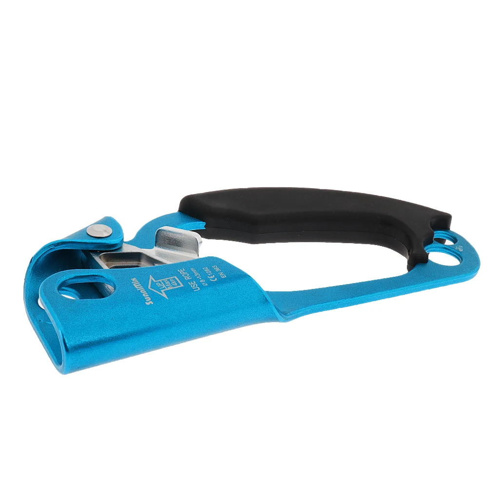 Outdoor Safety Compact Lightweight Right Hand Ascender Rope Clamp & Chest Ascender Riser for Vertical Rope Climbing Caving