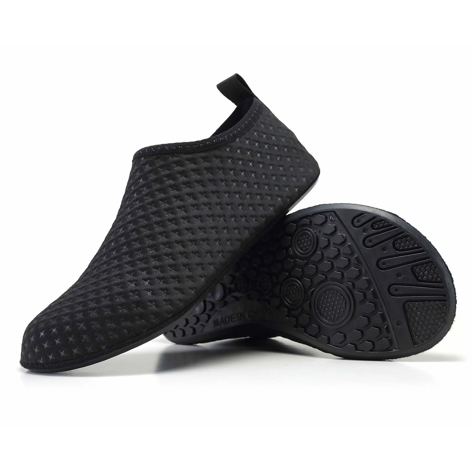 Water Shoes Aqua Shoes Barefoot Shoes Black Men Women Aqua Shoes Sneakers Quick Dry Summer Barefoot Shoes Aqua Socks Unisex Gym Yoga Exercise Beach Swimming Footwear