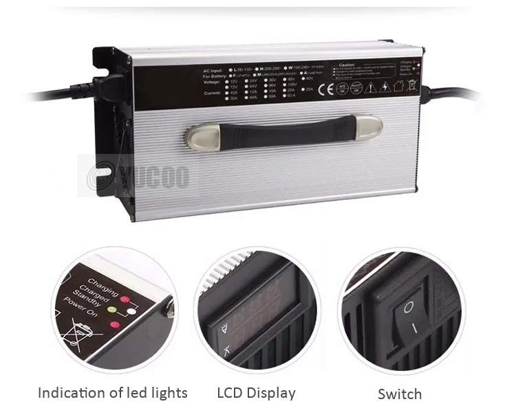 battery charger 48v 30a LiFePO4/ Lithium ion battery charger with 1 year warranty