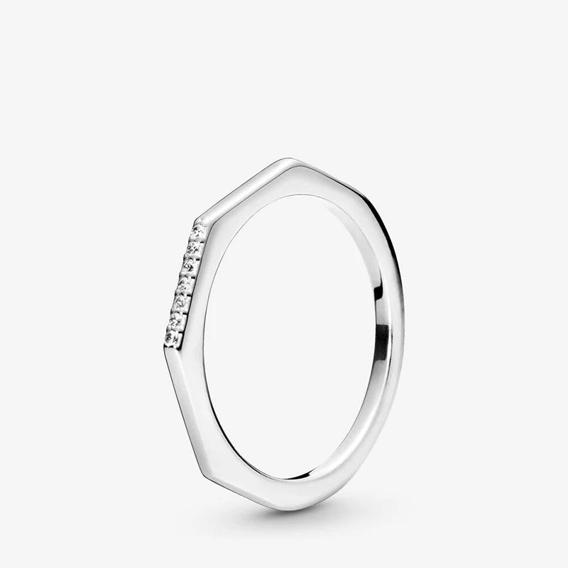 Autumn Genuine 925 Sterling Silver Rings Multifaceted Ring for Engagement Women Jewelry Anniversary - Цвет основного камня: pdr060