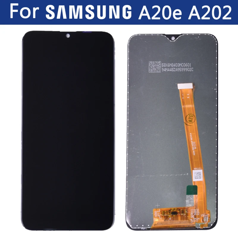 ЖК дисплей с сенсорным экраном и дигитайзером в сборе для Samsung Galaxy A20e сменный