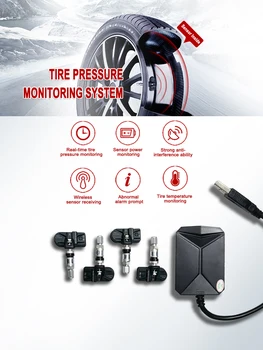 

Android TPMS for Car Radio DVD Player Multimeidia Tire Pressure Monitoring System Spare Tyre Internal Sensor USB