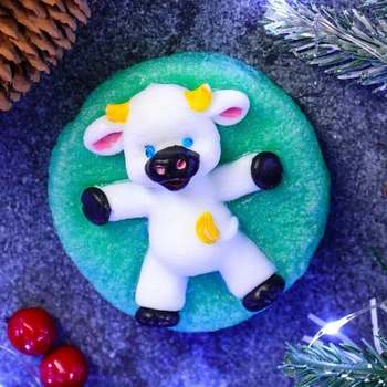 

Figured soap "Symbol of the year: Bull calf on the grass" white 105g. 5049614