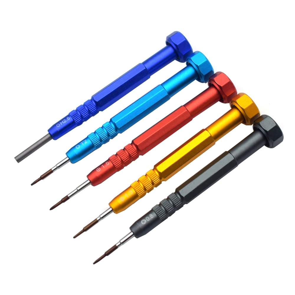S2 Steel Screwdriver Phillips Cylinder Sleeve Hex 5-Point Triangle For Phone Disassemble Open Handle Repair Tool 1.5mm 2.5mm | Инструменты