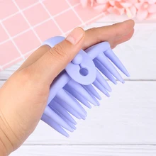 2 цвета спа шампунь для волос силиконовая щетка для головы Массажная щетка для ванны душа гребень для мытья волос скрубберы очиститель тела