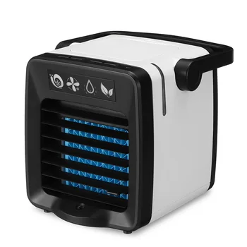 

USB Cooler Cooling Fan 7 colors LED light 3 in 1 Purifier Humidifier 2 speed Plastic Portable Air Conditioner for Office Home