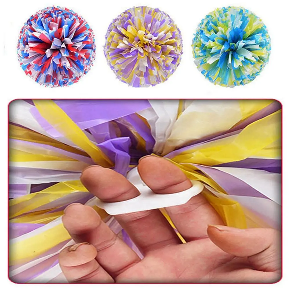 Cheerleading Pom Poms Cheerleading Ball 28/30cm Cheerleader Pompoms Double Hole Handle